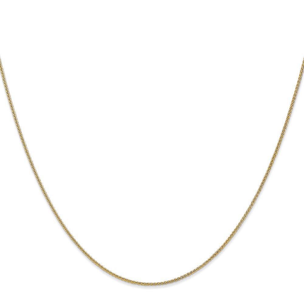 Curata Jewelry золотая итальянская цепочка Spiga 1mm с огранкой Sparkle-Cut, 18k Gold