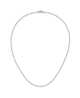 Ожерелье Curata Jewelry Solid 950 Platinum 1.3mm Polished Rolo Chain 16-24 Inch