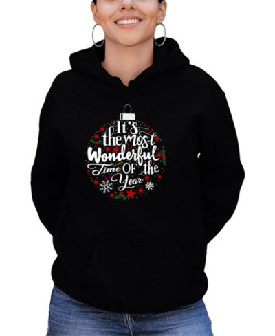 Женский свитшот LA Pop Art Christmas Ornament Word Art Hooded