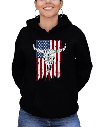 Женское худи LA Pop Art Patriot Flag Word Art