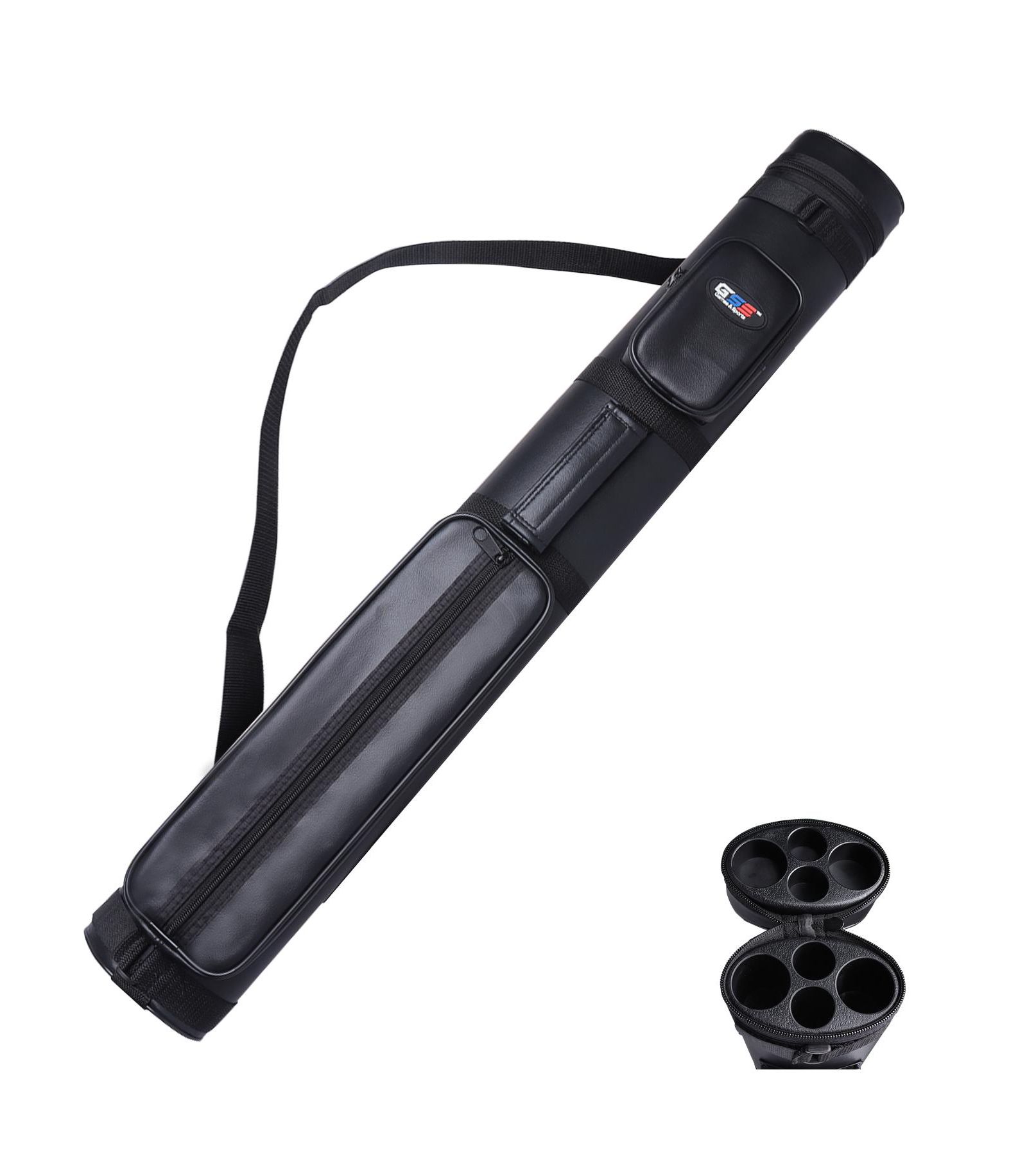 Чехол для бильярдной кисти GSE Games & Sports Expert 2x2 Oval Hard Billiard Pool Cue Stick Carrying Case