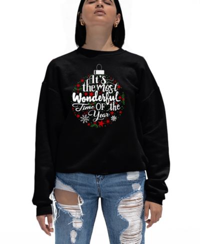 Женская толстовка LA Pop Art Christmas Ornament Word Art