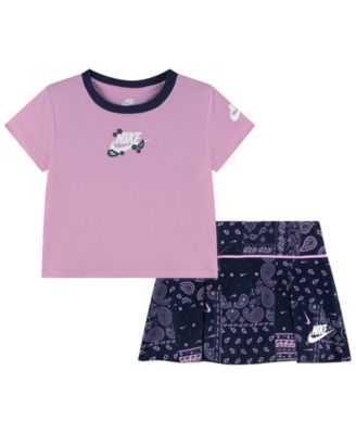 Nike Toddler Girls' 2T-4T Retro Remix Top and Skirt, 2-Piece Set
