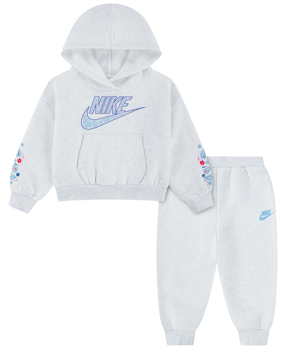 Nike худи и джоггеры Retro Remix с длинным рукавом для девочек 4-6X, комплект из 2 шт.