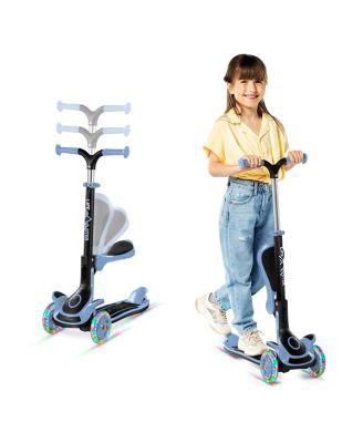Самокат Lifemaster 3-Wheel для детей с сиденьем и LED колесами