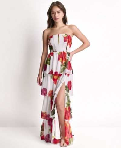 BCBG Women's Strapless Maxi Dress