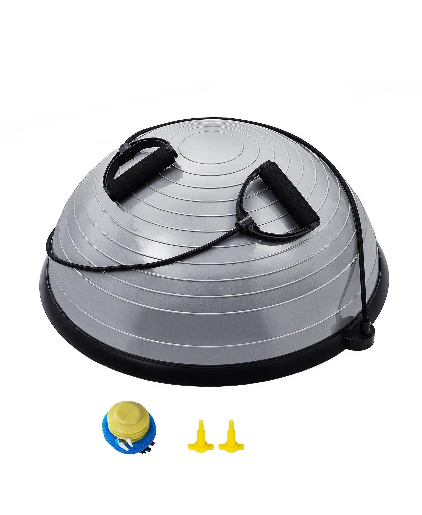 Mecale Half Balance Ball Trainer 660 lbs with Foot Pump