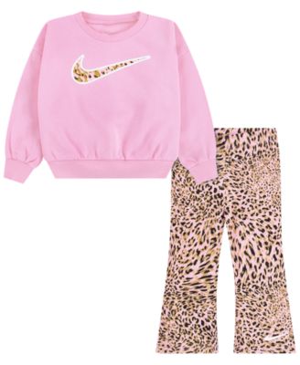 Детский набор Nike 2-Piece: принтed топ и леггинсы, размер 2T-4T