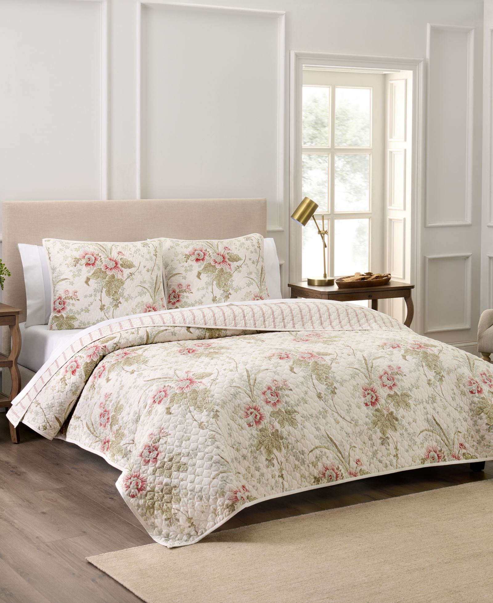 Waverly Stonington Cotton 3-Piece Quilt Set, King
