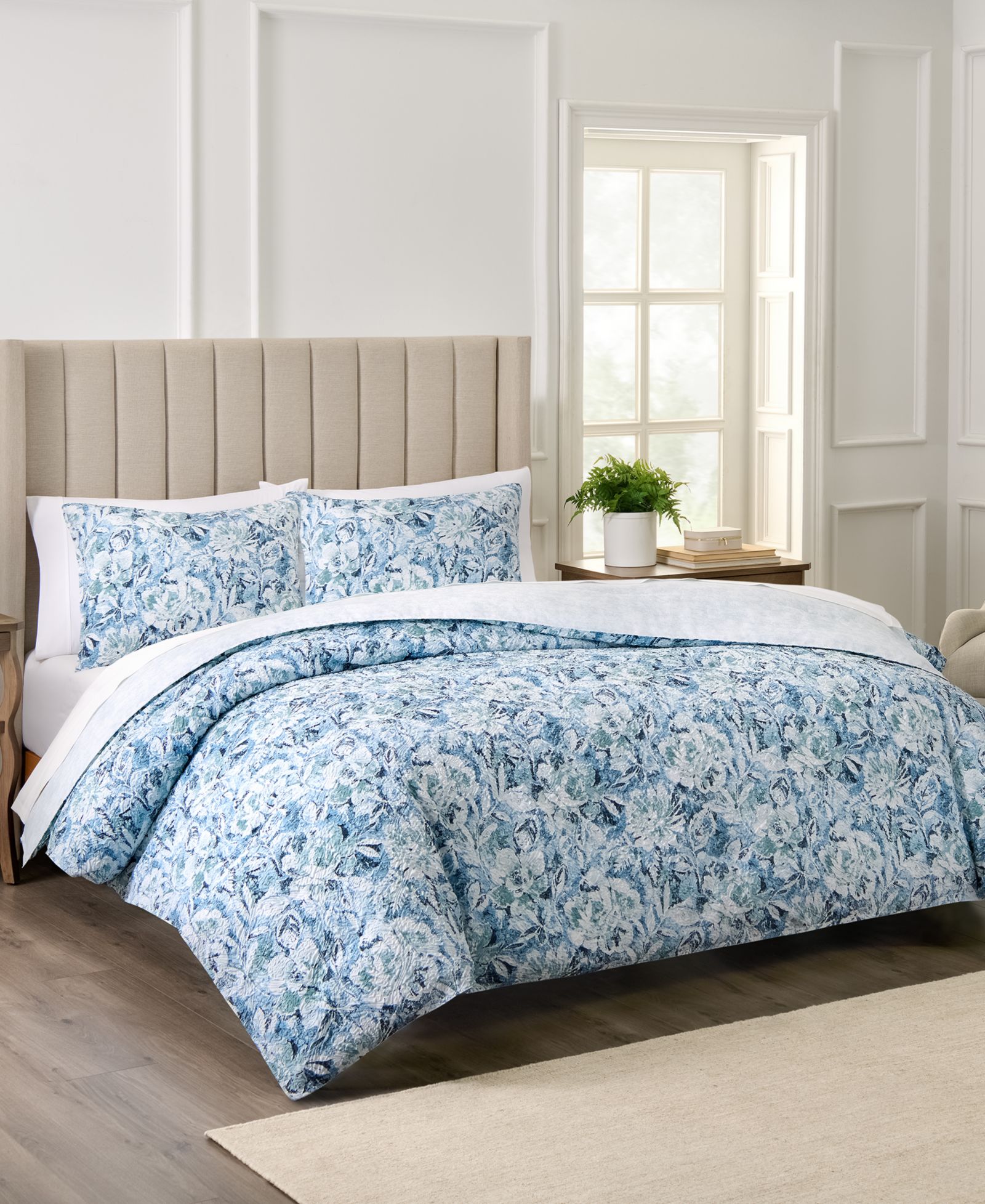 Комплект покрывала Waverly Hayden Microfiber Percale 3-Piece Set, Full