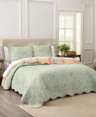 Комплект из 3 стеганых одеял Waverly Garden Glitz Cotton, Queen