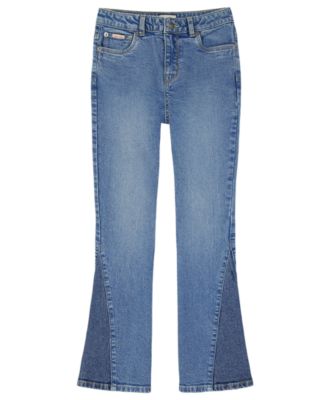 Детские джинсы Calvin Klein 7-16 двухцветные расклешенные