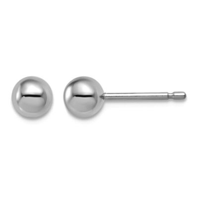 Серьги-гвоздики Curata Jewelry из платины 950 Classic Ball