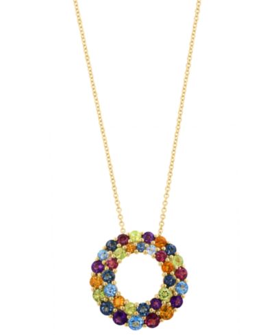 Подвеска EFFY Collection Multi-Gemstone 14k Yellow Gold