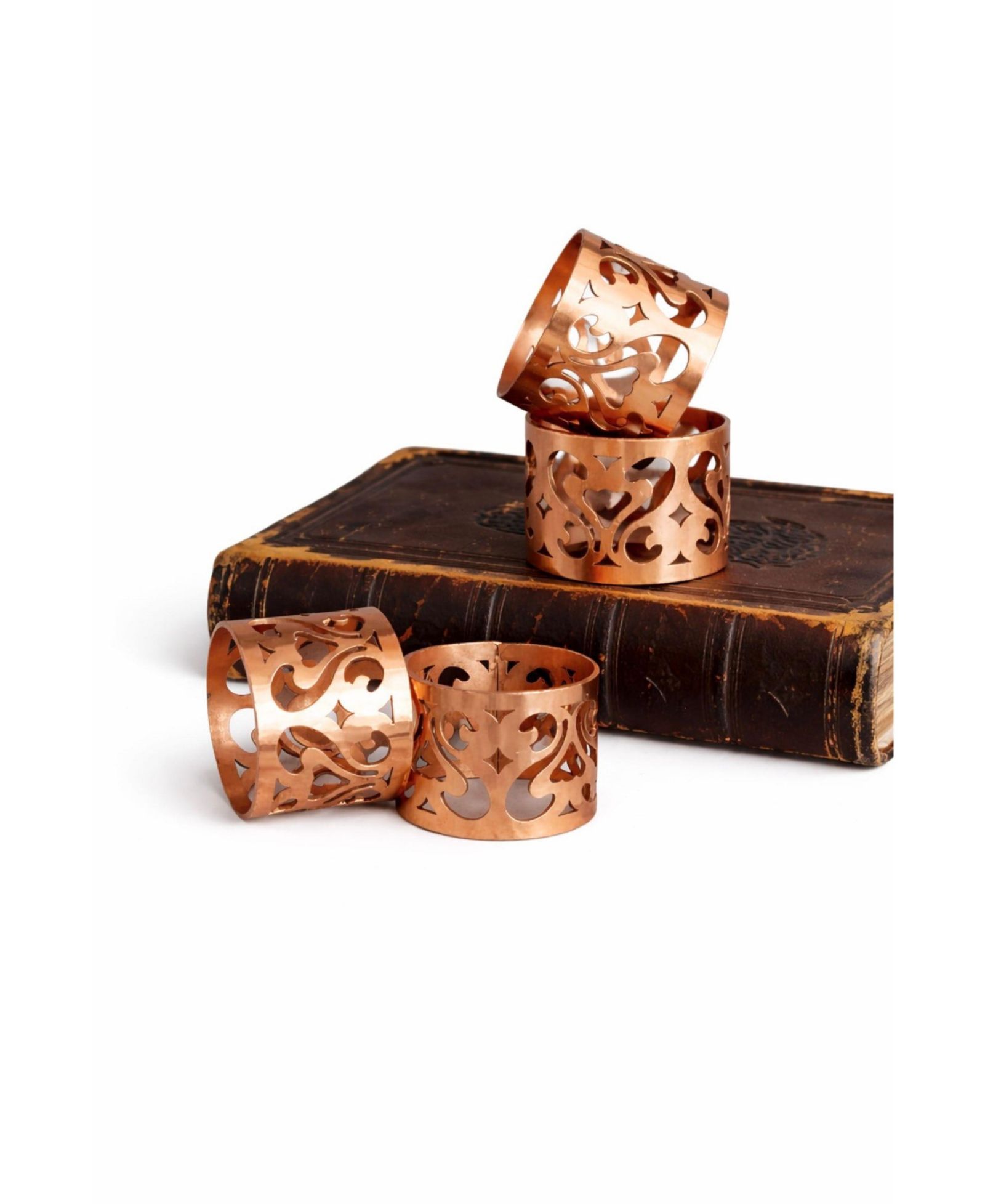 Кольца для салфеток Coppermill Kitchen CMK Vintage Copper, набор 4 шт