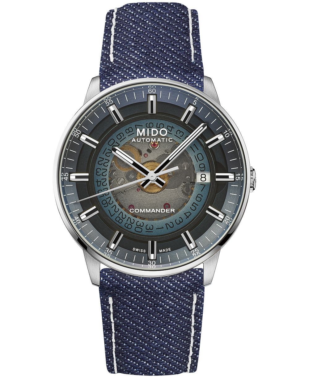 Mido Men's Swiss Automatic Commander Gradient Fabric Strap Watch 40mm