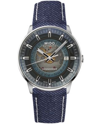 Mido мужские швейцарские автоматические commander градиентный тканевый ремешок часы 40 мм