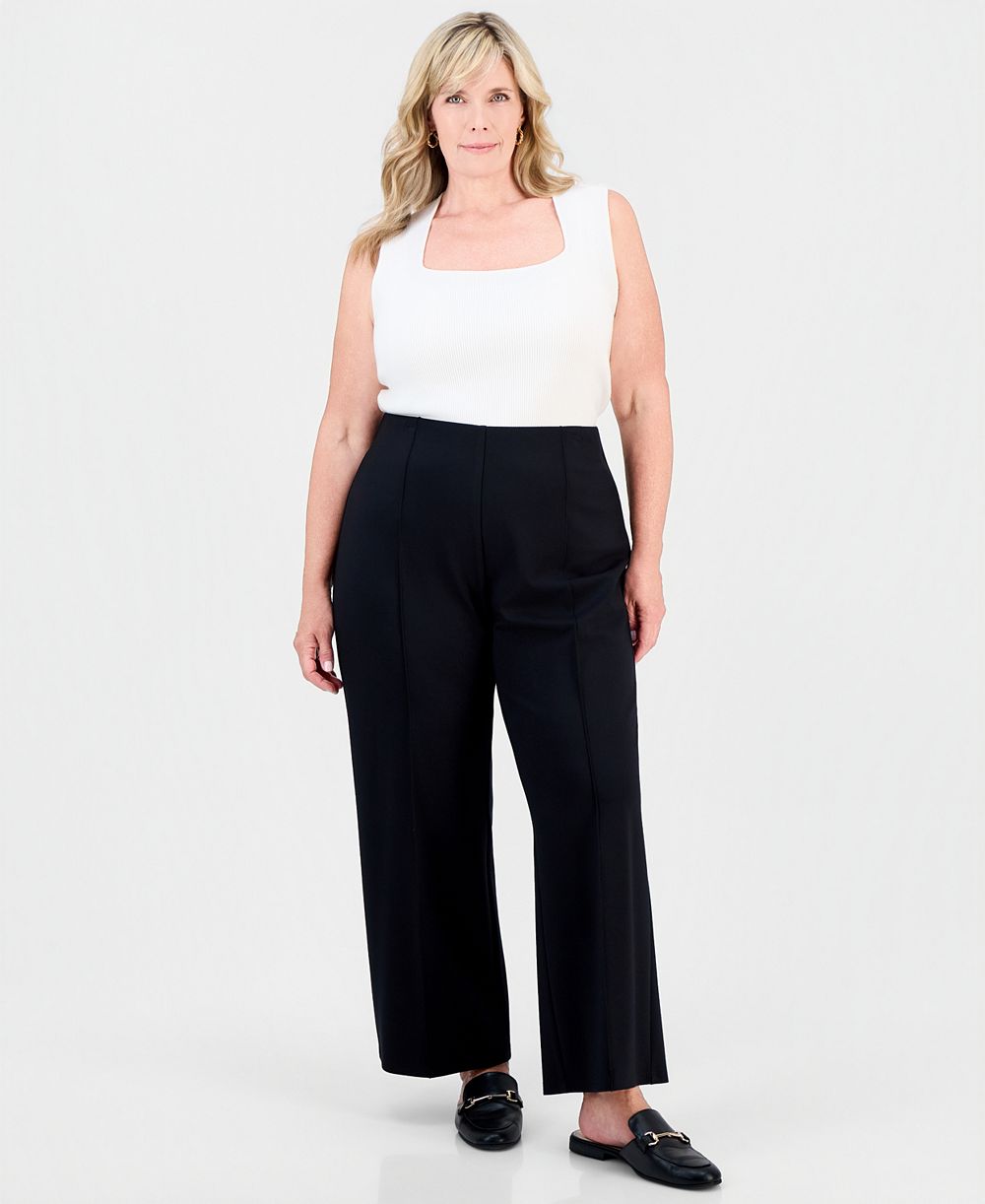 Брюки JM Collection Plus Size Wide-Leg Relaxed-Fit