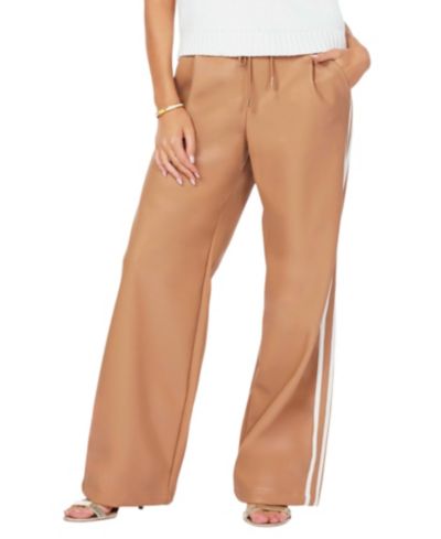 Bishop + Young Women's Faux Leather Track Pant