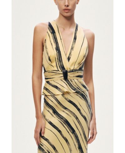 NOCTURNE Women's Printed Sleeveless Blouse