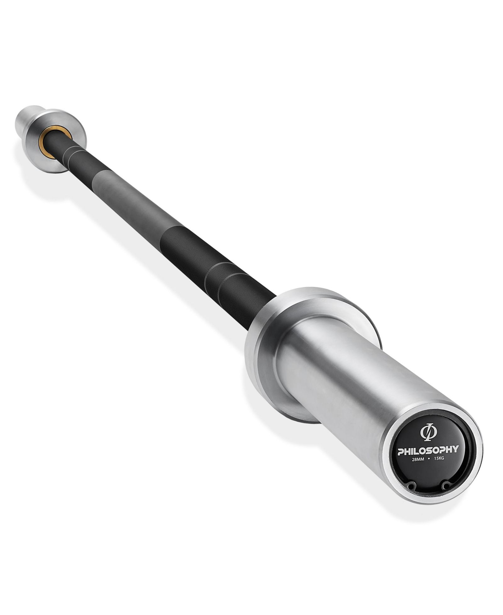 Philosophy Gym 72" Olympic Barbell - 15KG 28mm 190K PSI 800LB Capacity Weightlifting and Powerlifting Bar