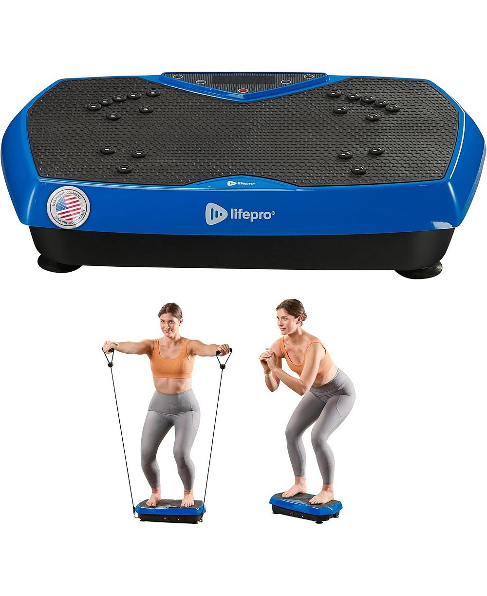 Lifepro Vibration Plate Exercise Machine with Magnetic Acupoints – Full Body Vibration Platform Lymphatic Drainage Massager