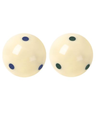 GSE Games & Sports Expert 2 1/4-Inch 6 Blue Dot & 6 Green Dot Training Cue Ball, AAA-Grade PRO Cup Billiard Cue Ball