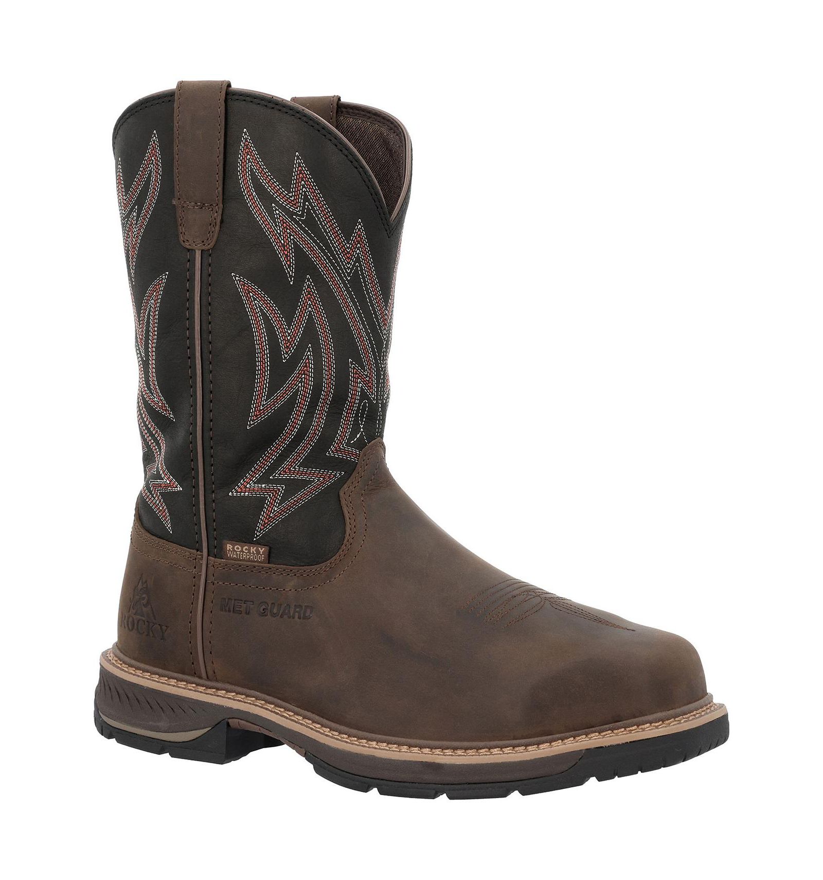 ROCKY Men's Ride LTE MET Guard Western Boot