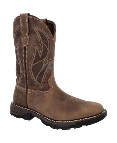 GEORGIA BOOT Men's Carbo-Tec FLX 11" Pull-On Alloy Toe Work Boot
