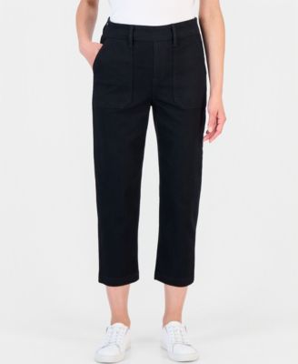 Style & Co женские джинсы Utility с высокой талией и прямыми штанинами Petite