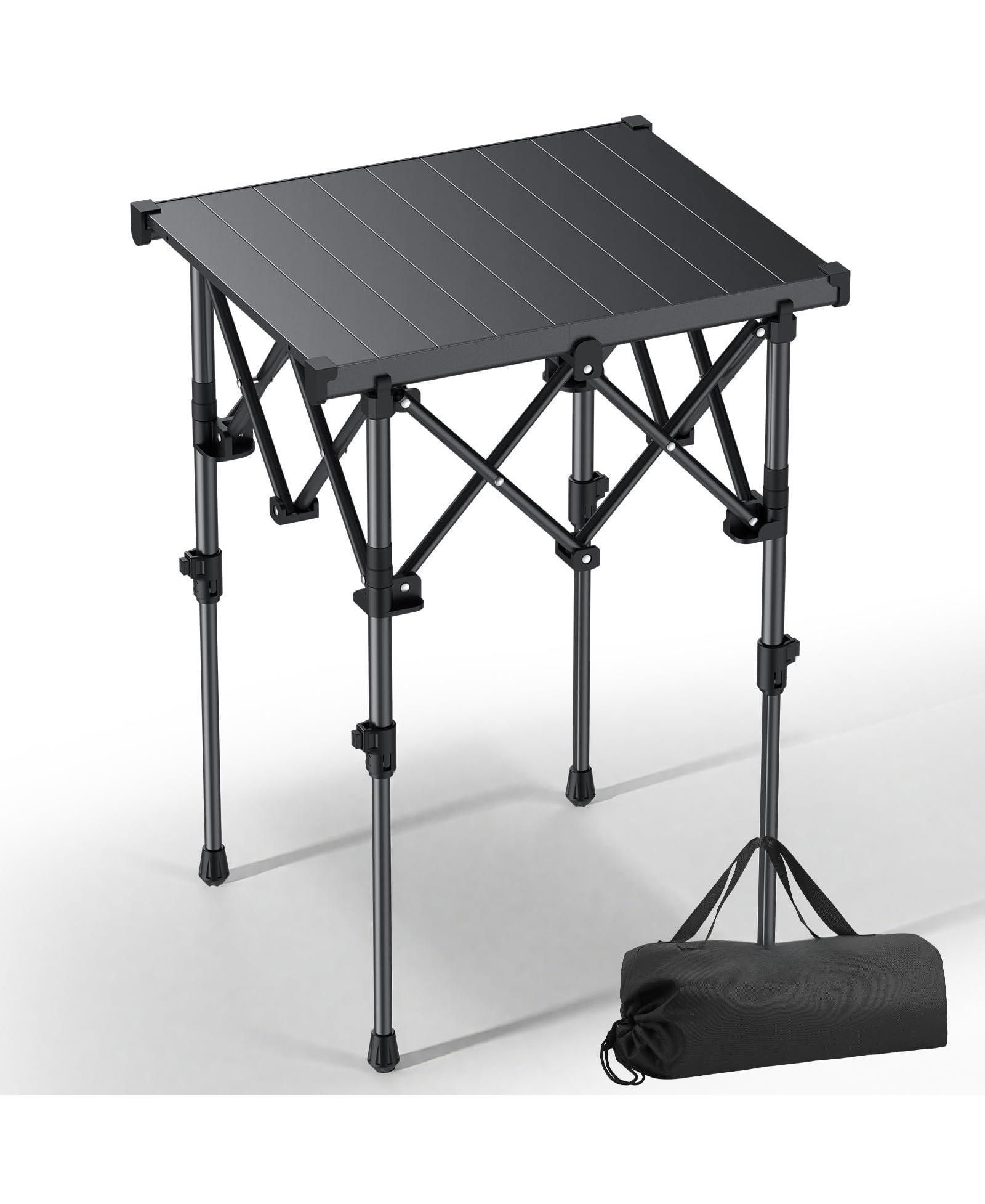 Стол для кемпинга GNUADZ Folding Camping Table Aluminum Roll Top Adjustable Height