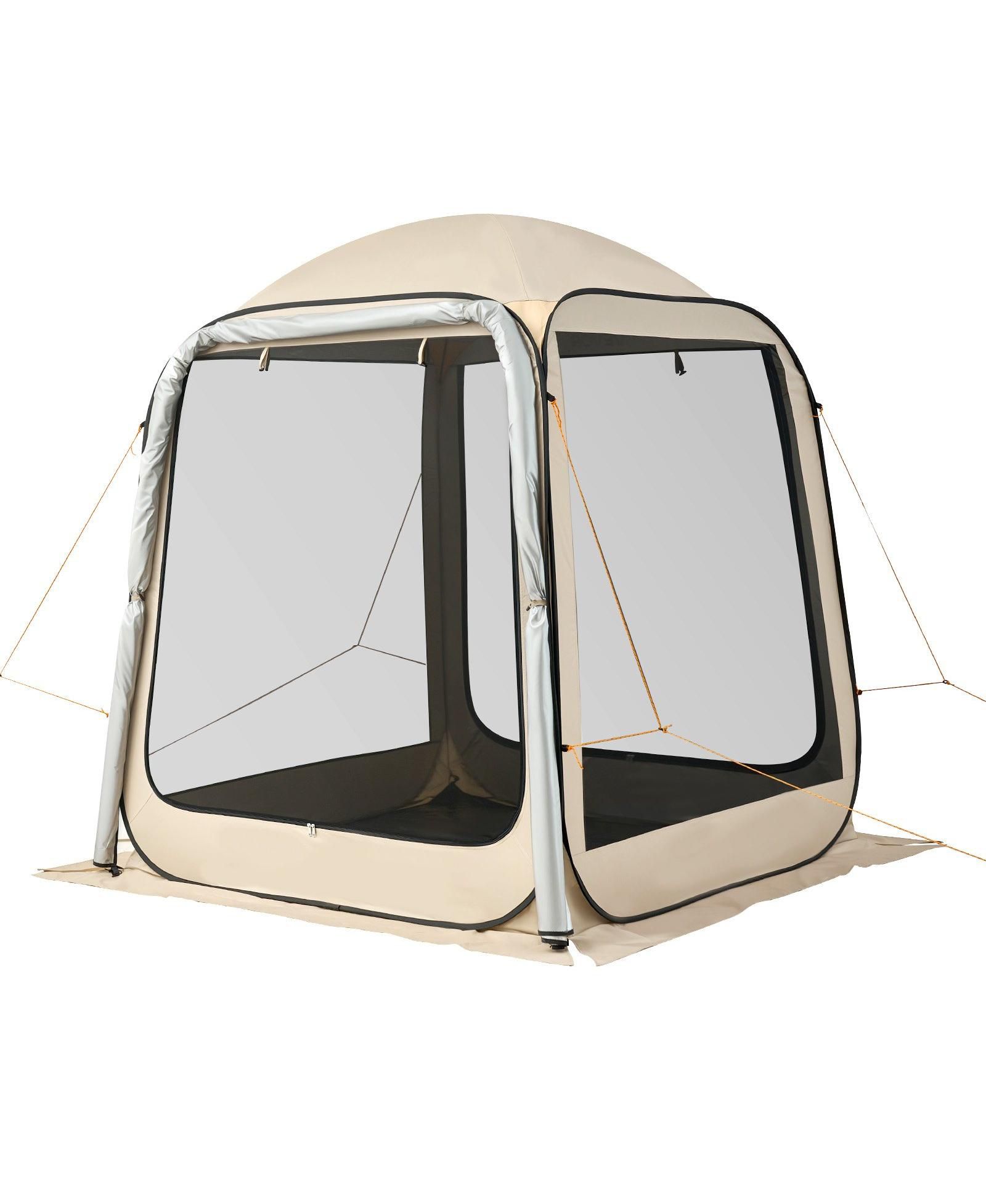 GOUUN Pop Up SUV Tailgate Screen Tent 6x6 ft for 4-6 People with Carry Bag and Netting Sides