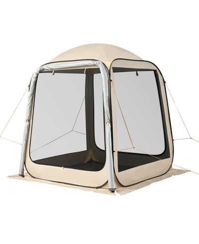 GOUUN Pop Up SUV Tailgate Screen Tent 6x6 ft for 4-6 People with Carry Bag and Netting Sides