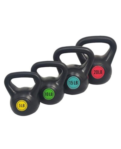 BalanceFrom Fitness Набор гирь из литого чугуна с виниловым покрытием для фитнеса