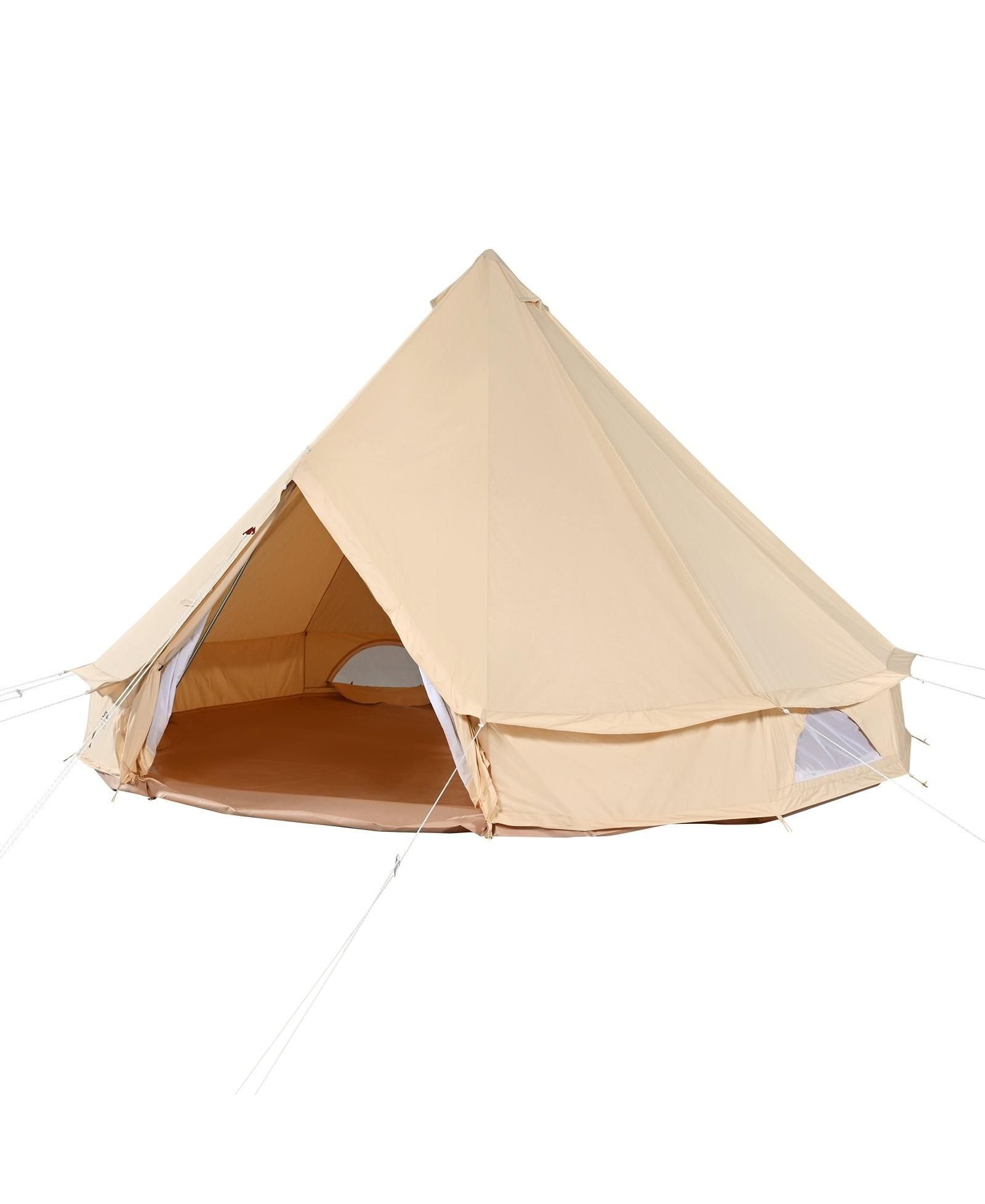 Брезентовая палатка GOUUN 16.4 ft Canvas Bell Tent с отверстием для печи для кемпинга в 4 сезона