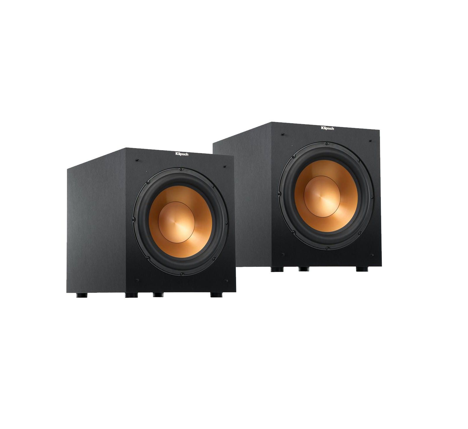 Klipsch 2x Reference R-12SW 400W All-Digital Powered Subwoofer, шлифованное полимерное покрытие