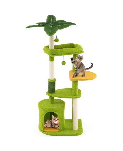COZITO Cat Tree 48 inch Cute Multi-Level Jungle Theme Tower
