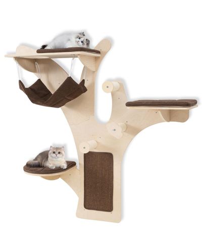 COZITO Cat Tower Wall-Mounted Shelves Furniture with Perch