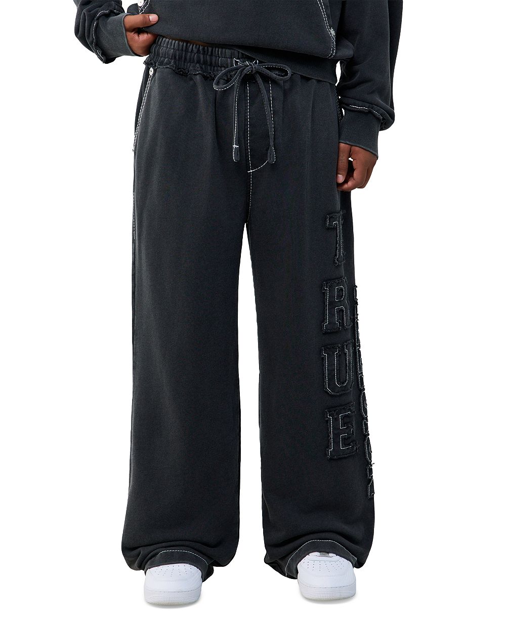 True Religion Men's Applique Big T Baggy Pants