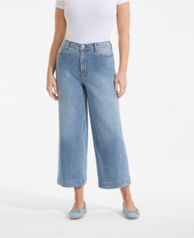 Женские джинсы Lands' End Recover Denim High Rise Wide Leg Crop