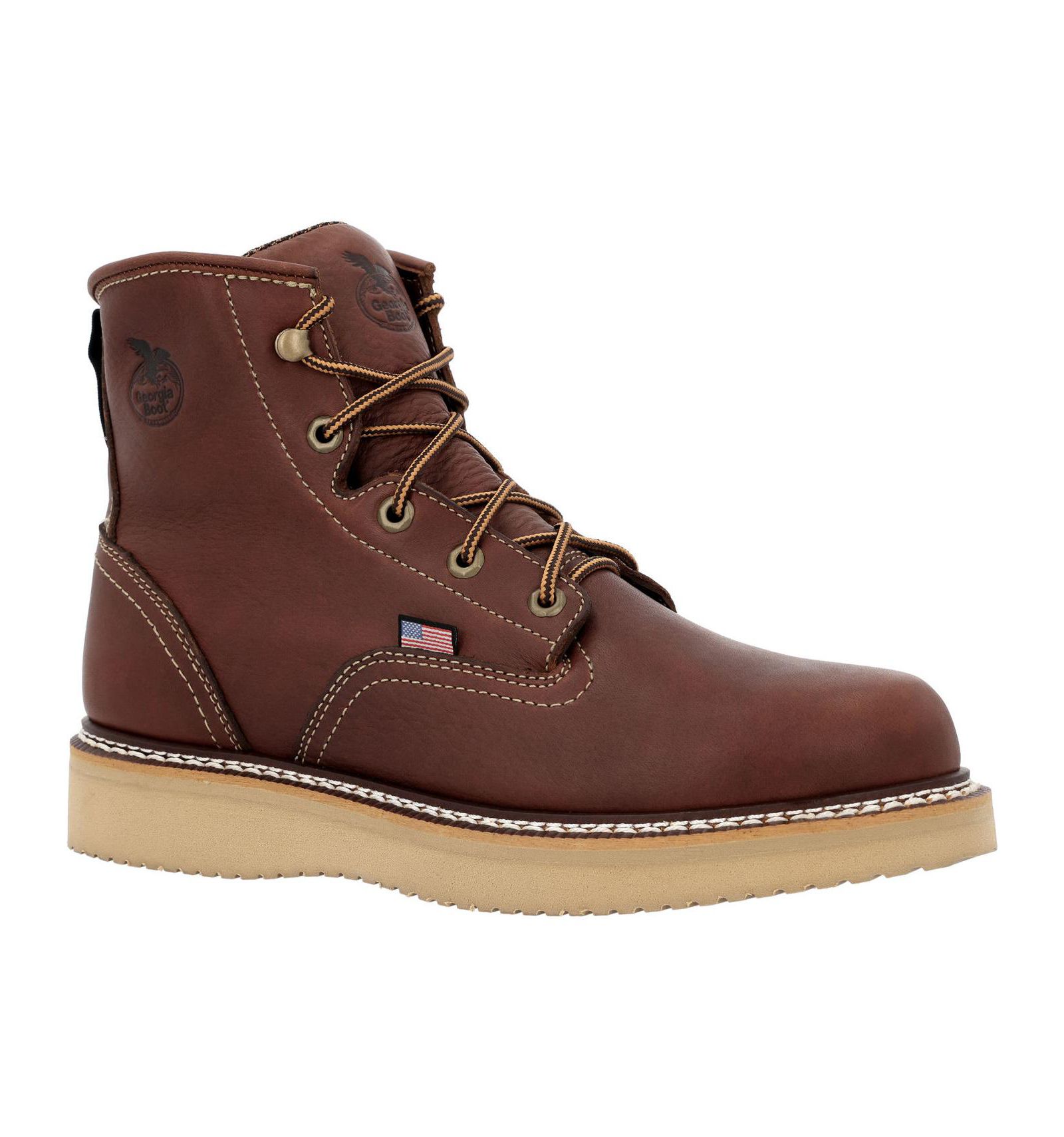 Мужские рабочие ботинки GEORGIA BOOT USA-Made Wedge SPR Leather