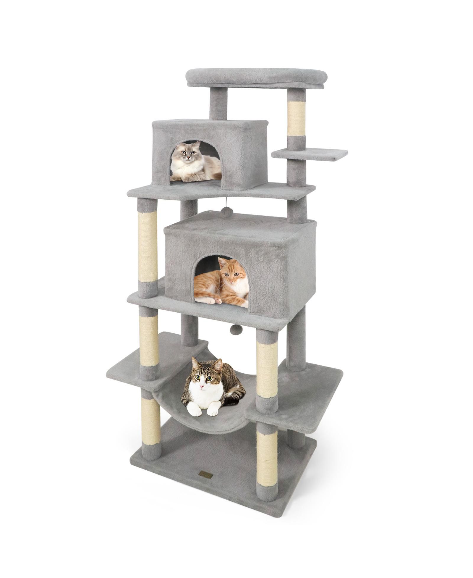 COZITO Cat Tree 70 in Tall for Indoor Cats Multi-Level Tower
