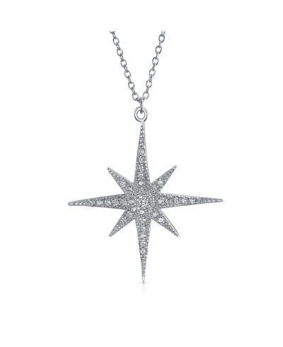 Bling Jewelry подвеска North Star Burst с кубическим цирконием