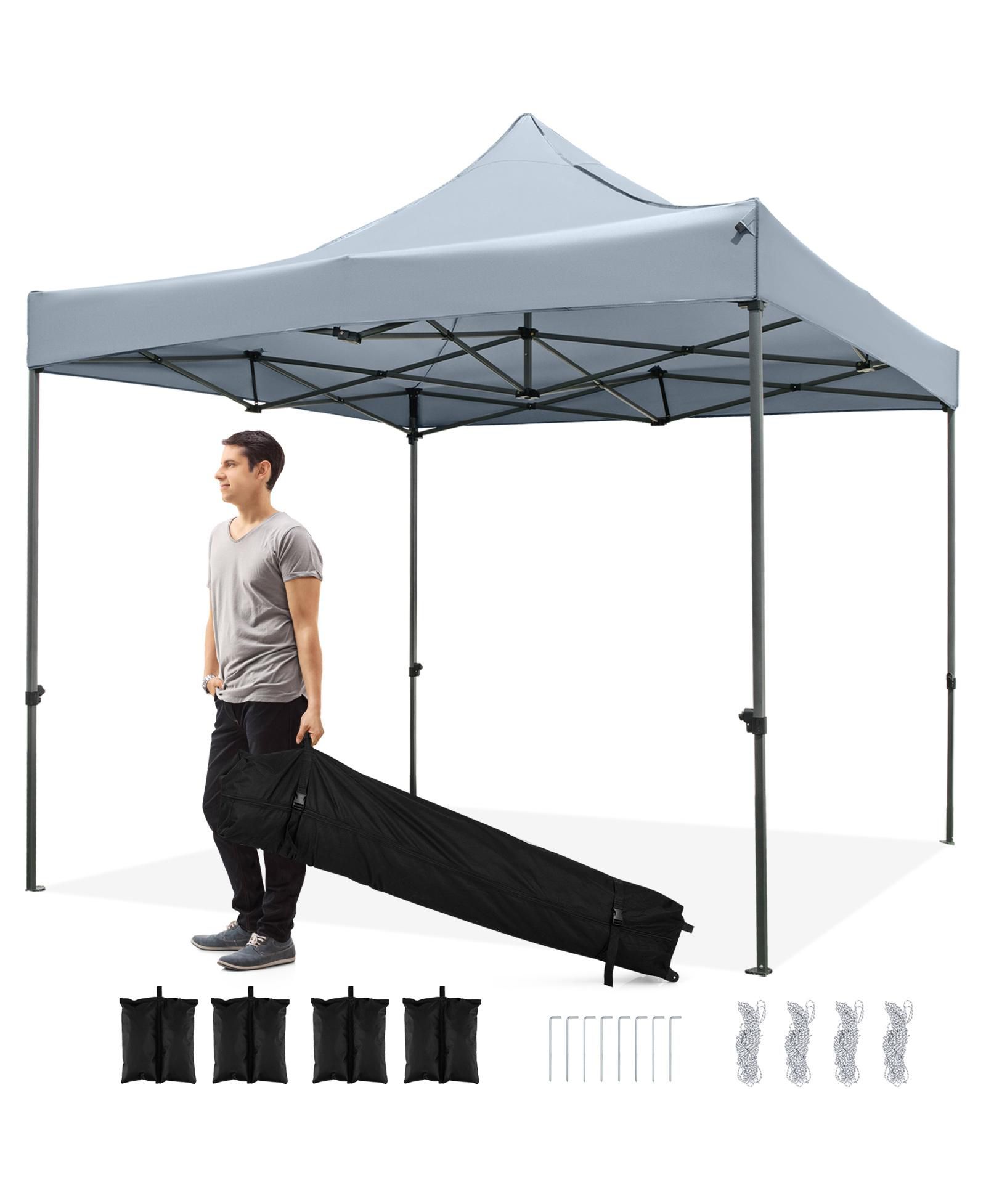 Раскладной тент Mecale 10x10 ft Pop-Up Canopy Gazebo с сумкой на колесах