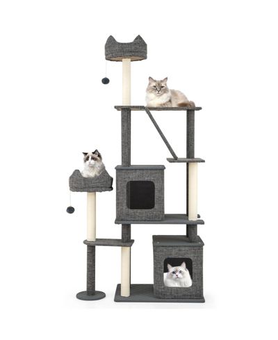 COZITO Cat Tree 71 in Multi-Level Large with Scratching Posts