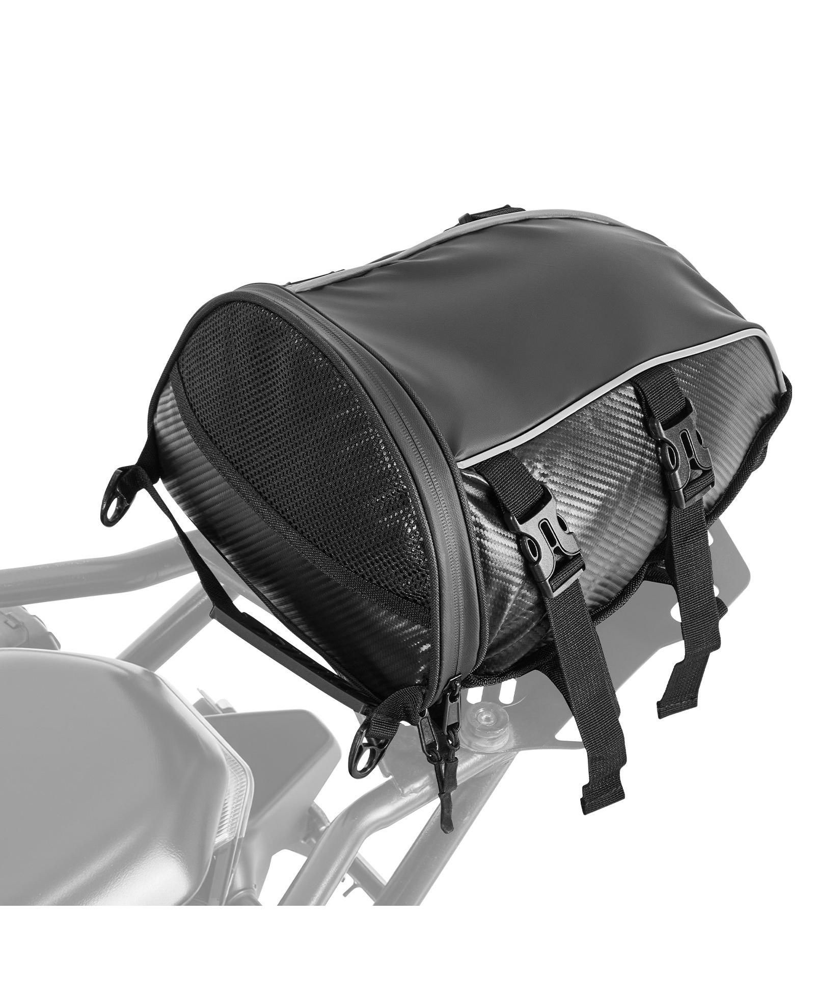 Mecale 10L Motorcycle Tail Bag Waterproof with Rain Cover and Shoulder Strap