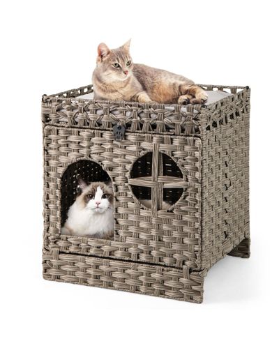 Лоток для кошек COZITO Rattan 2-Tier