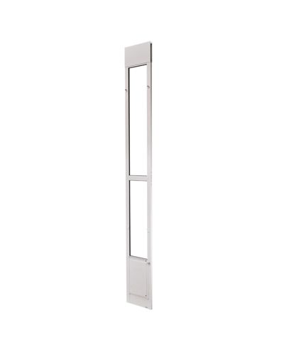 COZITO Dog Door for Sliding Glass 91-96 in Medium Flap Aluminum