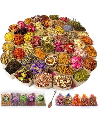 Набор сушеных цветов и трав GNUADZ 50 bags Dried Flowers Herbs Kit