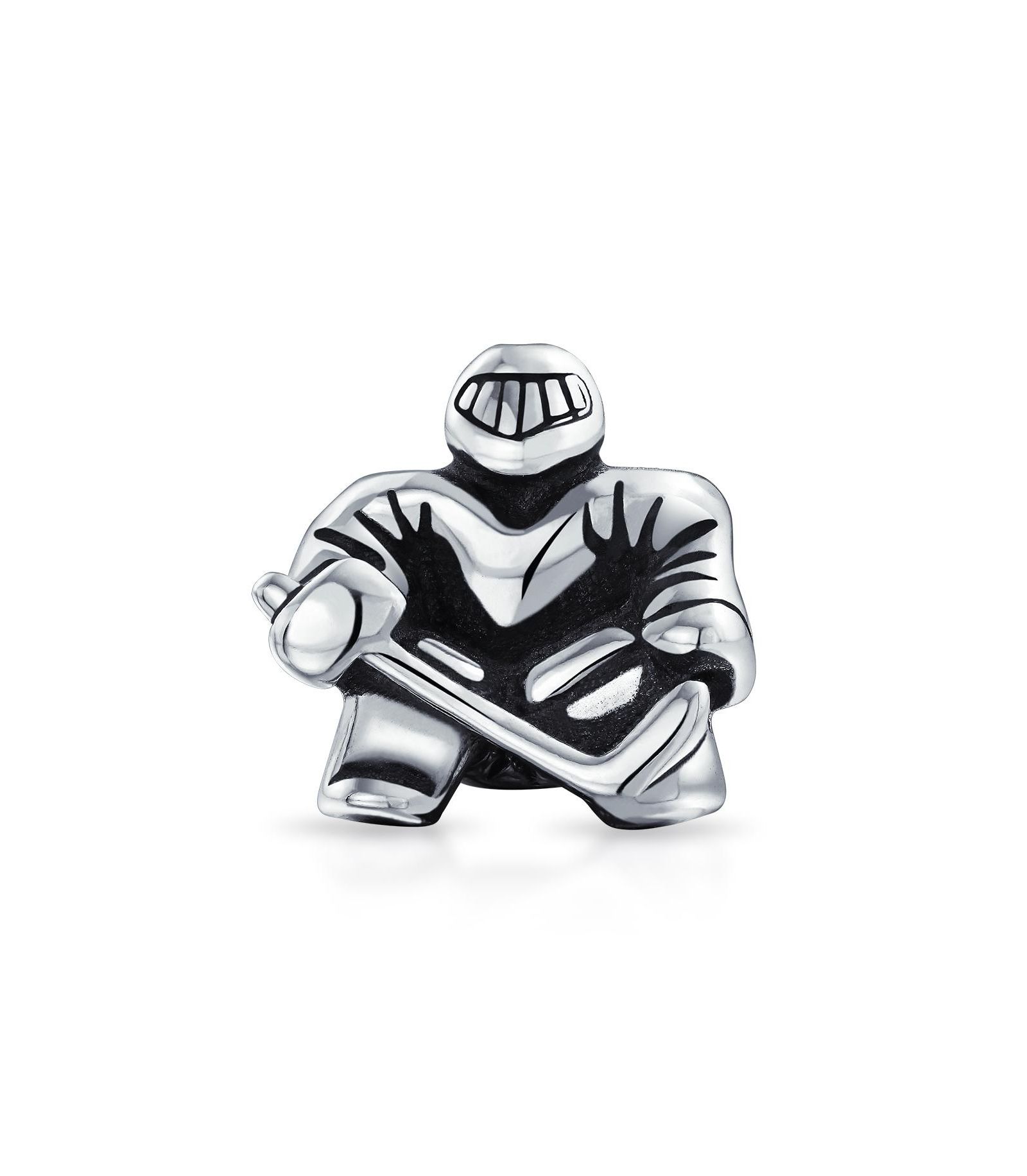 Bling Jewelry шарм для браслета (хоккейный вратарь), стерлинговое серебро .925